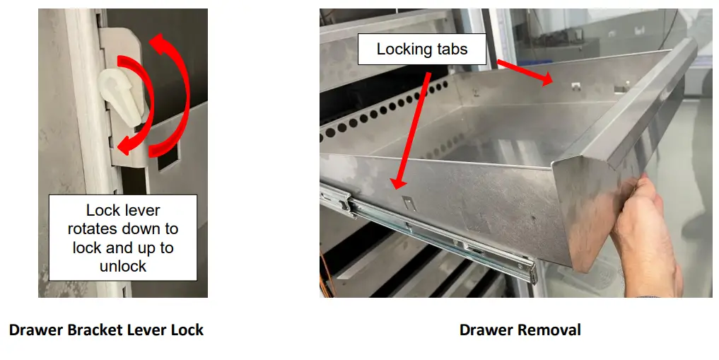 CONREPOINT SCIENTIFIC BL 300 Blood Bank Refrigerator - Drawer Removal