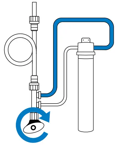 aquasana AQ-MF-1-R Under Sink Water Filter - sink