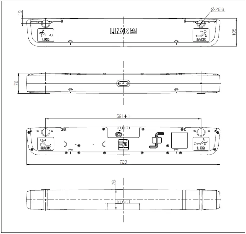 LINAK TD5 TWINDRIVE Standard Comfort Beds - Standard system