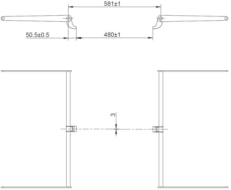 LINAK TD5 TWINDRIVE Standard Comfort Beds - Twist Bracket