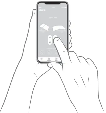 LINAK TD5 TWINDRIVE Standard Comfort Beds - display operation page