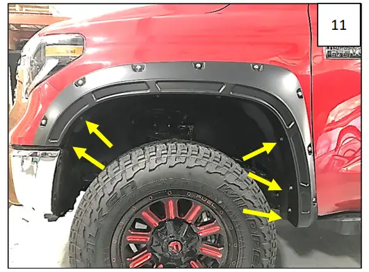 AXC D0001 Defender Pocket Fender Flares - INSTALLATION 11