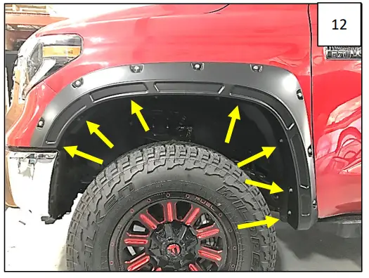 AXC D0001 Defender Pocket Fender Flares - INSTALLATION 12