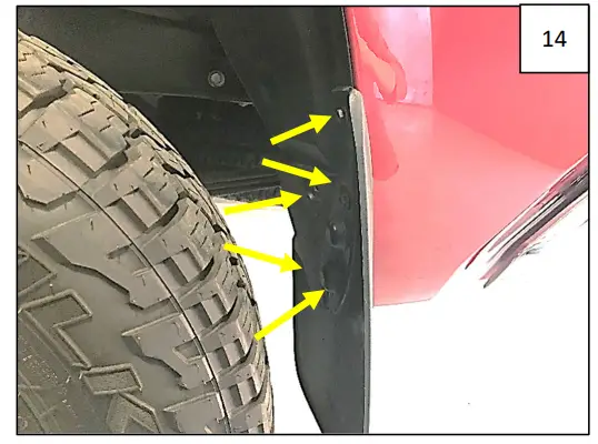 AXC D0001 Defender Pocket Fender Flares - INSTALLATION 14