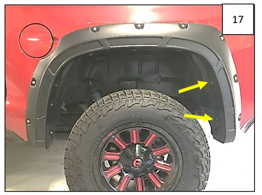 AXC D0001 Defender Pocket Fender Flares - INSTALLATION 17
