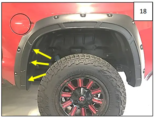 AXC D0001 Defender Pocket Fender Flares - INSTALLATION 18