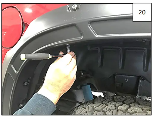 AXC D0001 Defender Pocket Fender Flares - INSTALLATION 20