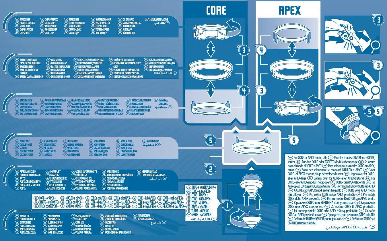 Hasbro XIPHOID Beyblade Burst QuadStrike Xcalius Power Speed Launcher Pack 1