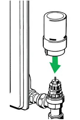 Stelrad Radiator Thermostat RAS-D2 Combi Pack, Radiator Pack - Fitting 2