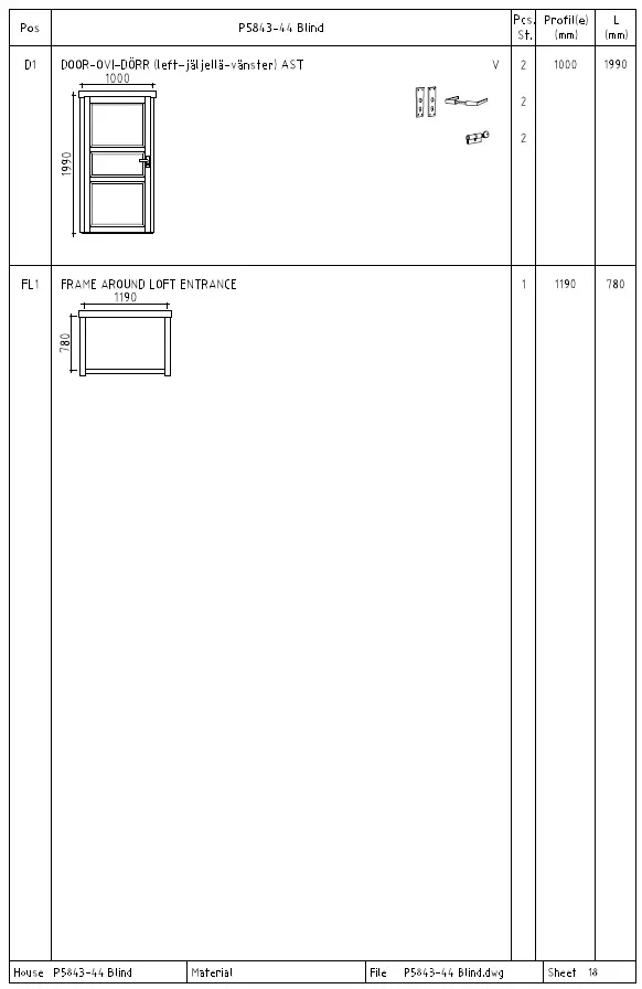 Polhus P5843-44-Blind Mikrohus Blind 19