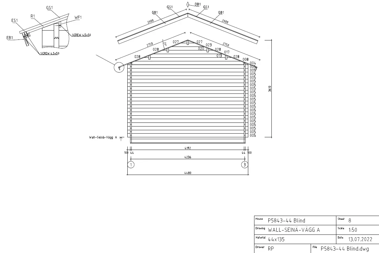 Polhus P5843-44-Blind Mikrohus Blind 8