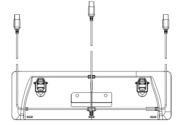 Design 102106 Balance Keyboard BK -Connectort
