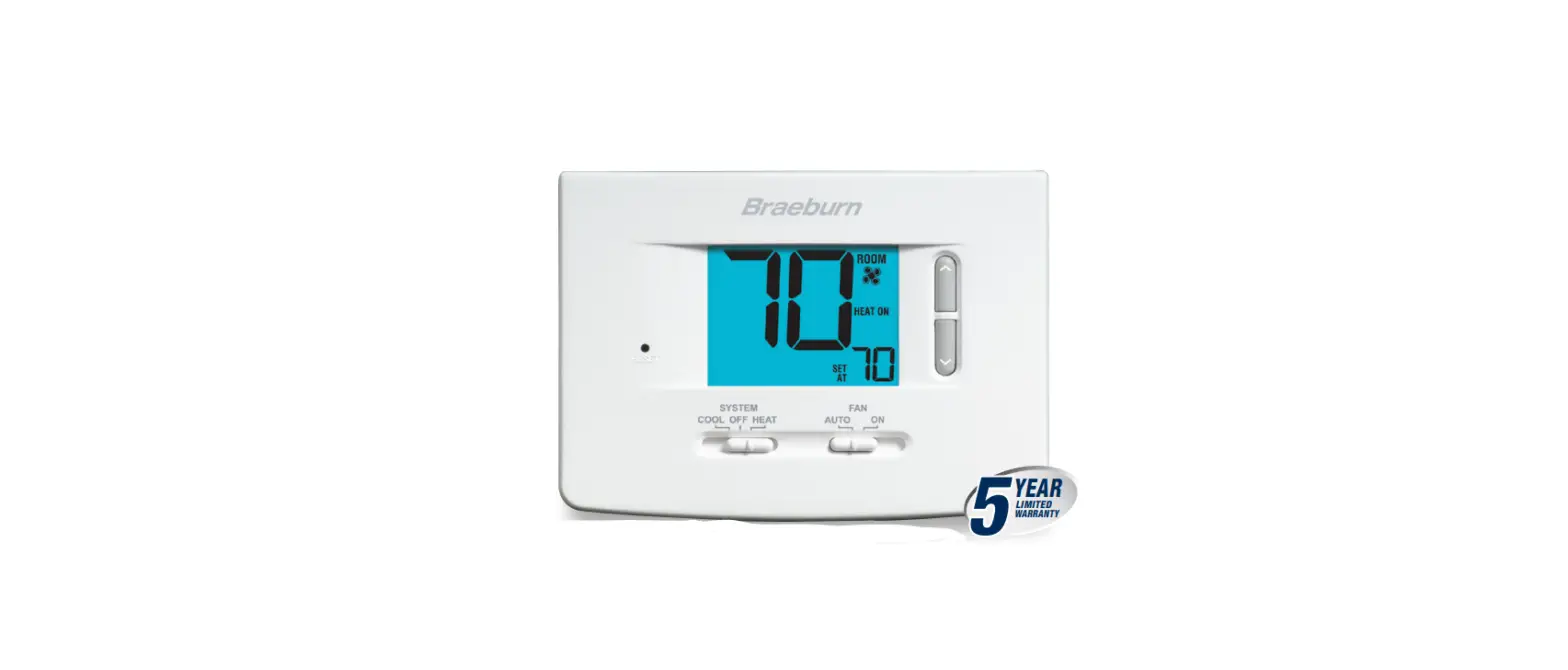 Braeburn 1020 Non-programmable Thermostat Product Specifications Braeburn 1020 Non-programmable Thermostat Product Specifications