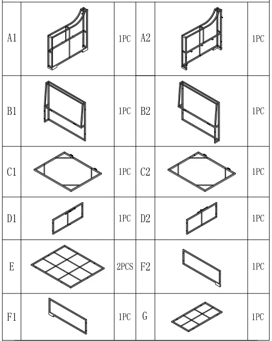 Jayden Creation OCJH0409-GREY-A+B Rethel 5 Piece Rattan 2 Person Seating Group-FIG1