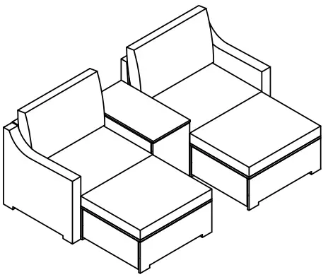 Jayden Creation OCJH0409-GREY-A+B Rethel 5 Piece Rattan 2 Person Seating Group-FIG19