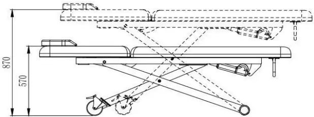 Ellisons EST3329E Esthetix Electric Couch B5a