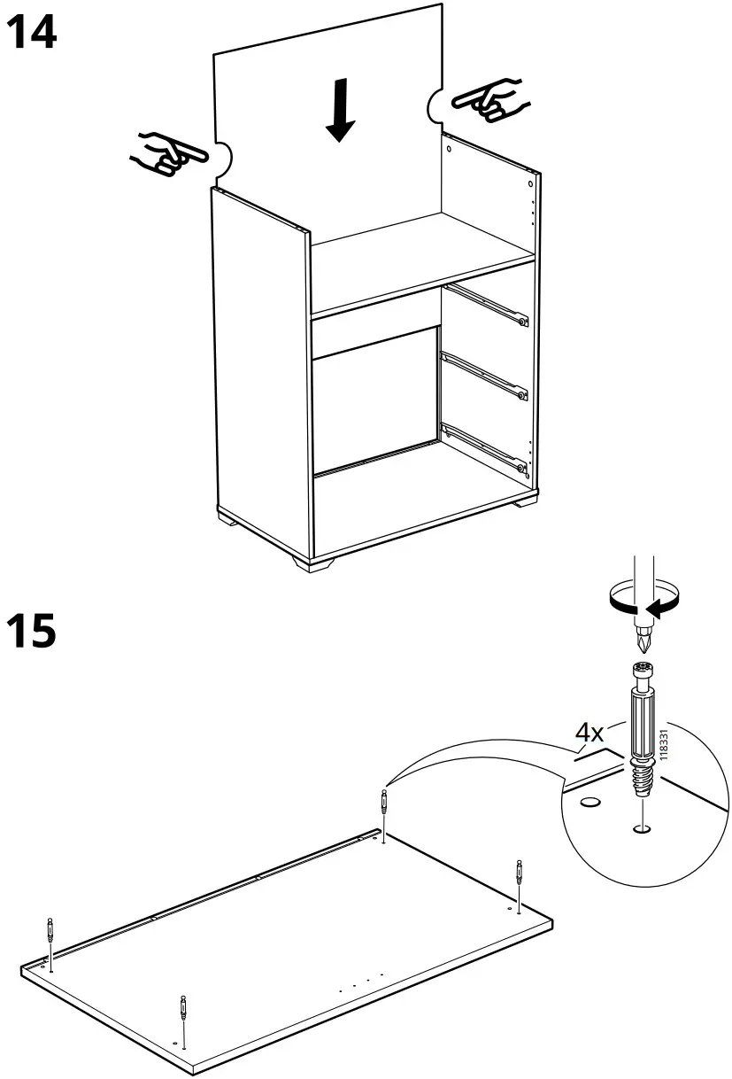 IKEA AA 2325952 2 100 Cabinet with Drawers White - FIGURE 14
