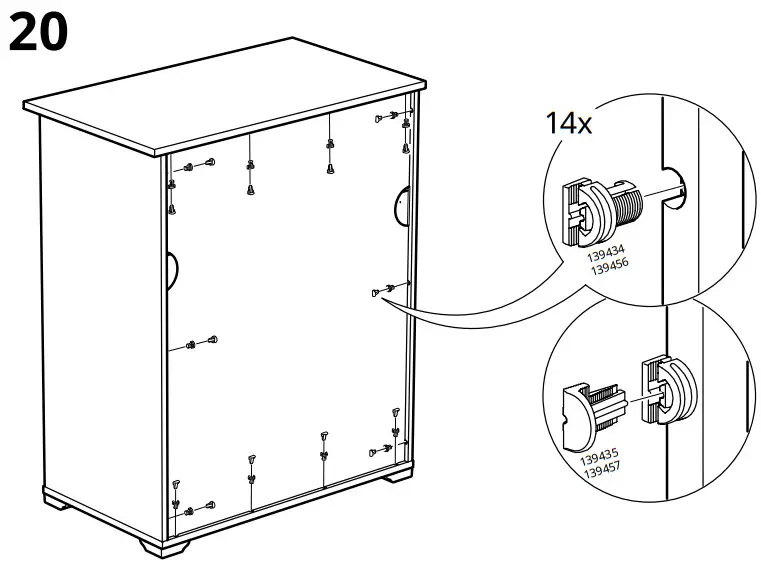 IKEA AA 2325952 2 100 Cabinet with Drawers White - FIGURE 17