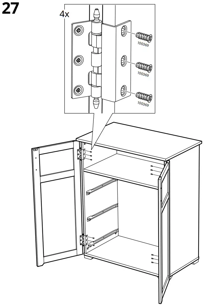 IKEA AA 2325952 2 100 Cabinet with Drawers White - FIGURE 24