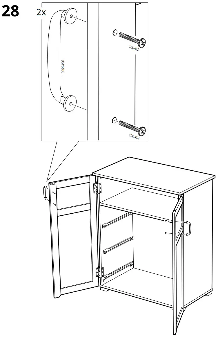 IKEA AA 2325952 2 100 Cabinet with Drawers White - FIGURE 25
