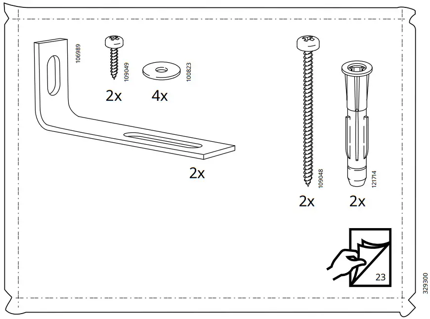 IKEA AA 2325952 2 100 Cabinet with Drawers White - FIGURE 3