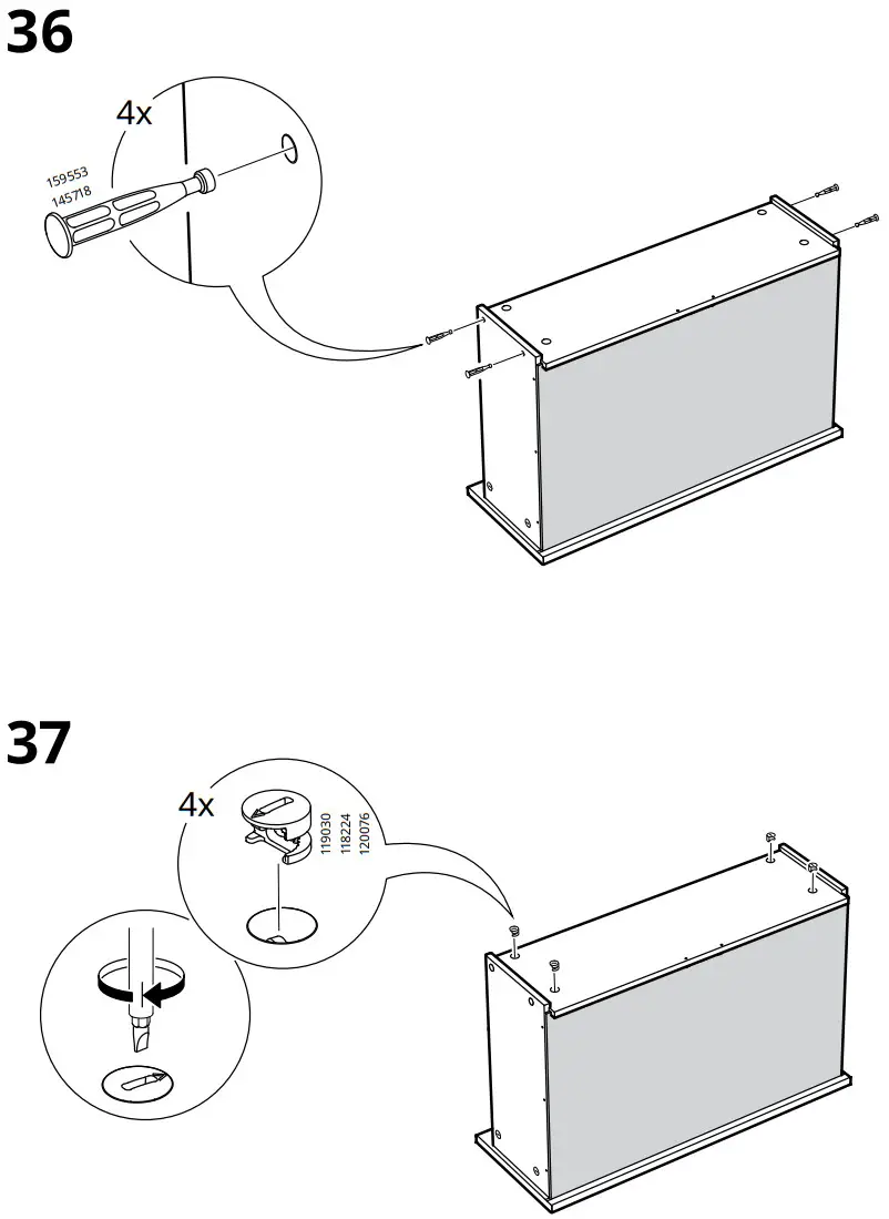 IKEA AA 2325952 2 100 Cabinet with Drawers White - FIGURE 30