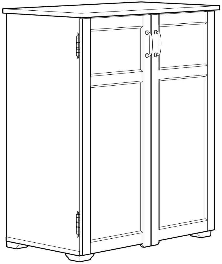 IKEA AA 2325952 2 100 Cabinet with Drawers White