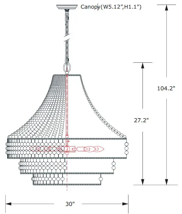 CRYSTORAMA-SIL-B6008-BS-Silas-Eight-Light-Chandelier-FIG-2