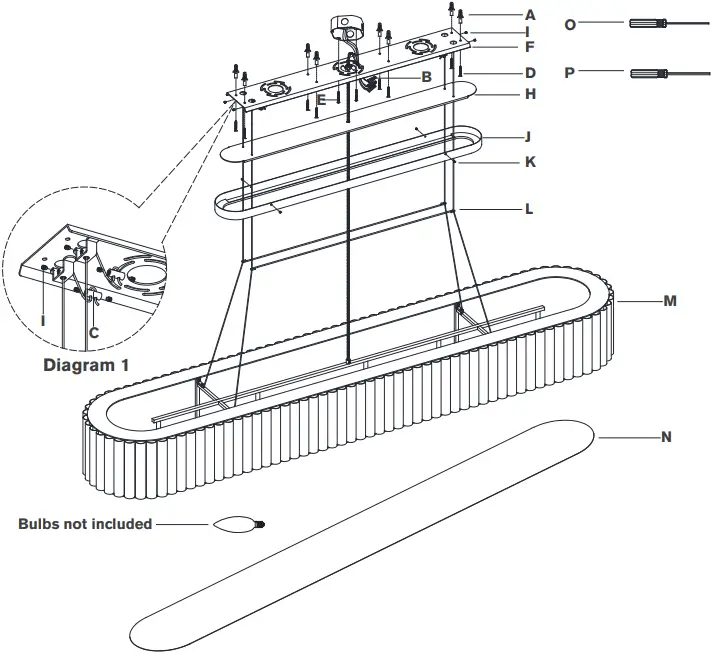 VISUAL COMFORT IKF 5446 Palati Extra Large Linear Chandelier A0