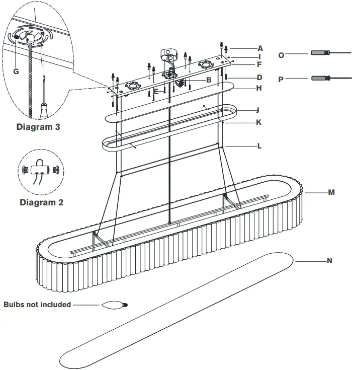 VISUAL COMFORT IKF 5446 Palati Extra Large Linear Chandelier A1