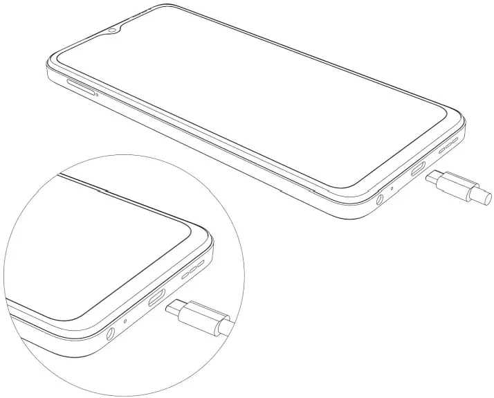Infinix X669 Hot 30i Smartphone - Charging the phone