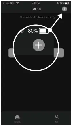 Set up device on TAO X App