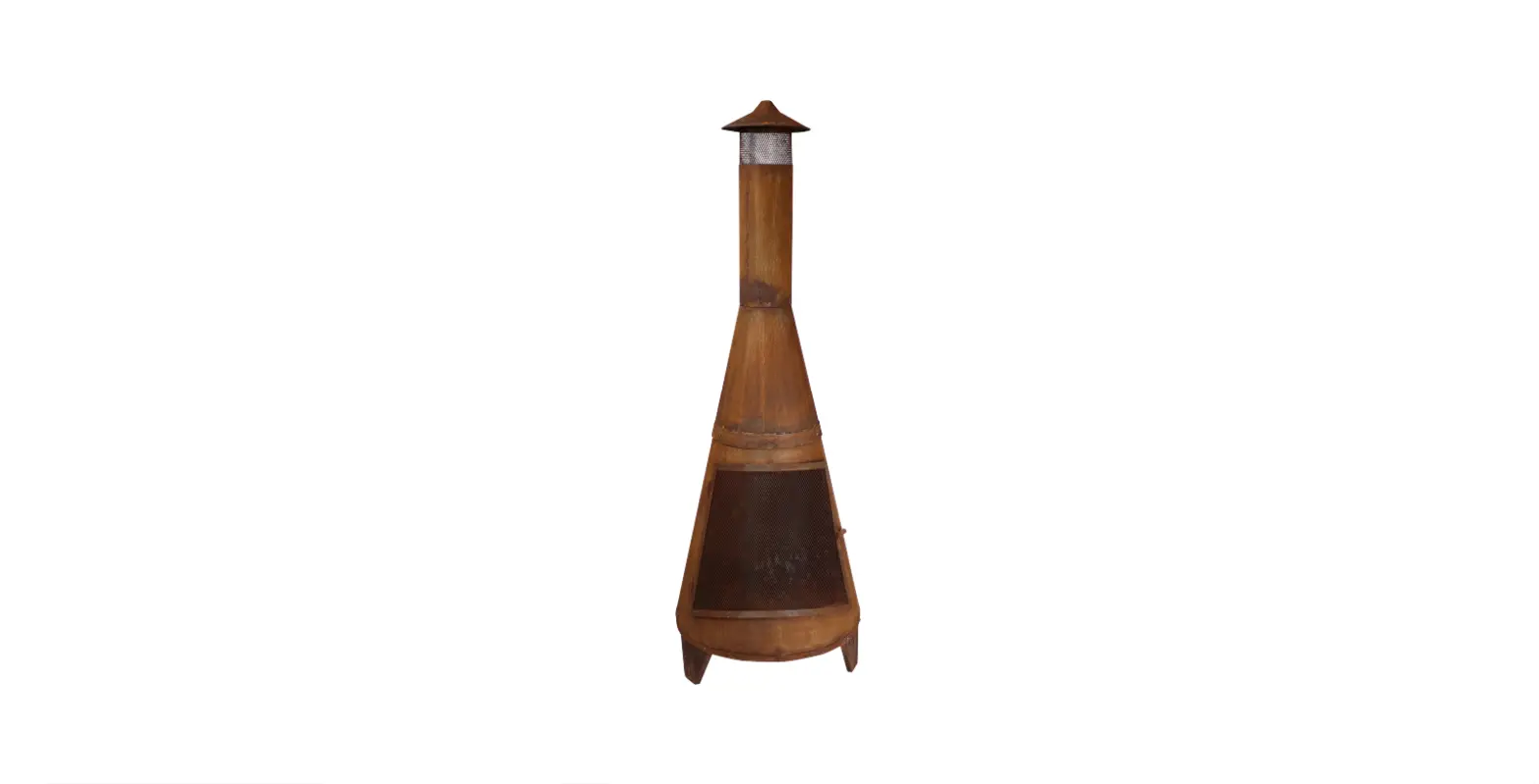 Sunnydaze Decor Rcm-504 70 Inch Oxidized Steel Freestanding Outdoor Wood Burning Chiminea User Manual
