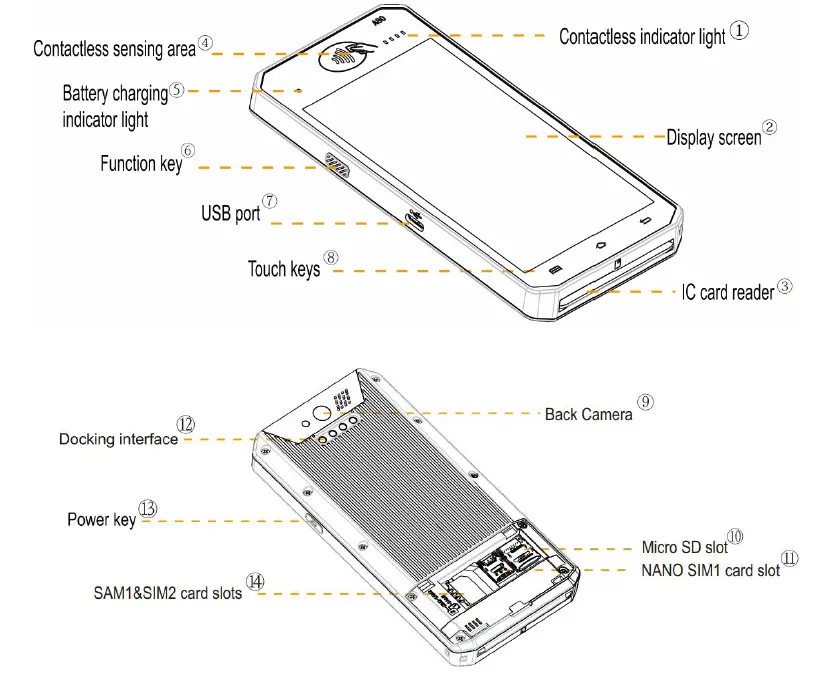 Aisino A80 Android MiniPOS Terminal 1