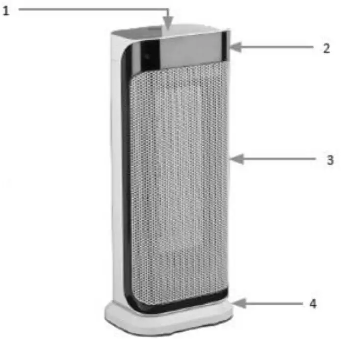SHX37PTC2000LD Ceramic Fan Heater - DESCRIPTION