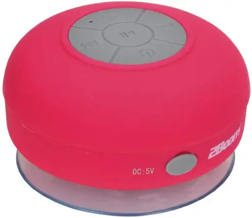 2Boom BT295 Aqua Jam Portable Bluetooth Wireless Water Resistant Shower Speaker