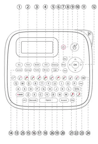 Labelife D210S Handheld Label Printer - fig1