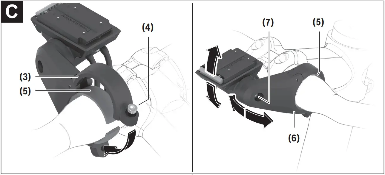 BOSCH BDS Series Display Mount - handlebars