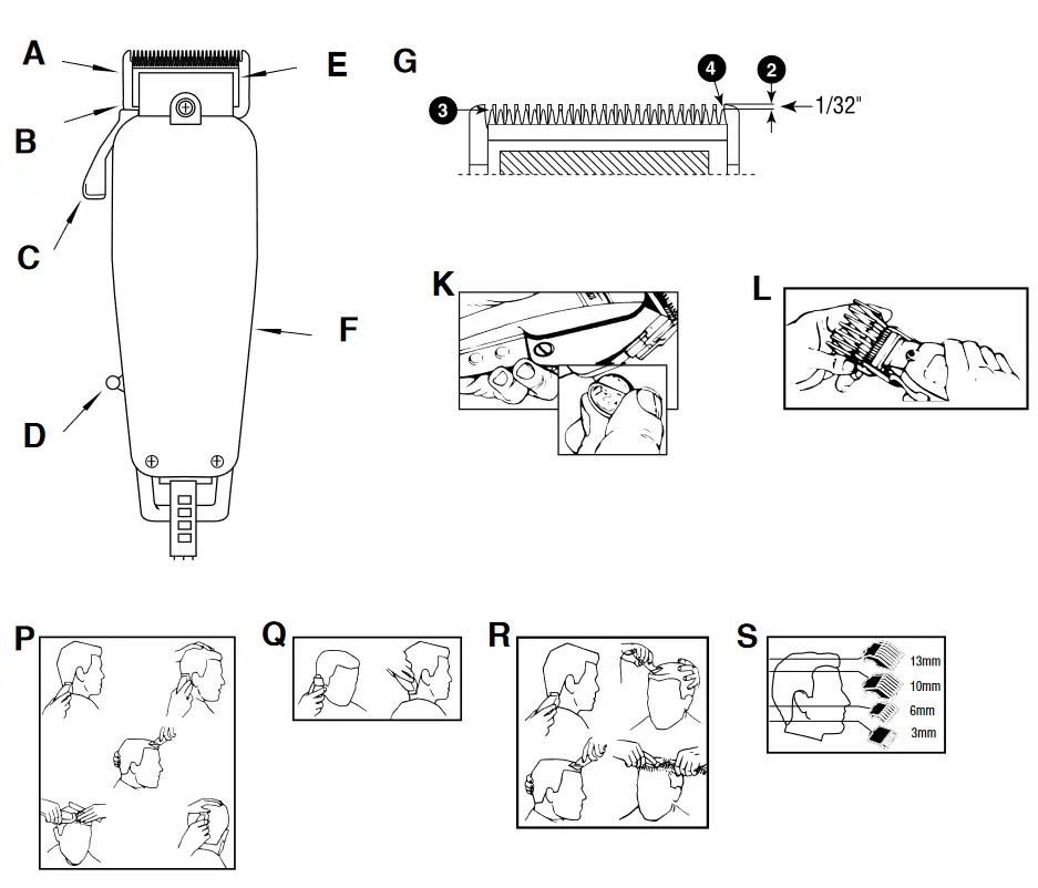 Wahl 79305-1316 Home Pro Deluxe Hair Clipper - overview