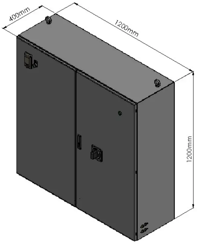 ENTRON iPAK2v2 Cabinet Dimension - Dimension 9