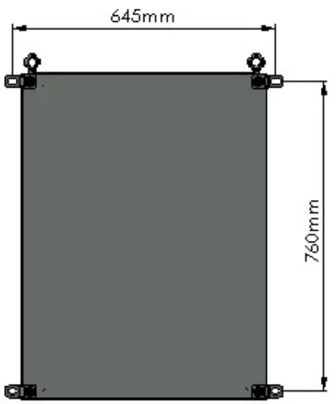 ENTRON iPAK2v2 Cabinet Dimension - Dimension