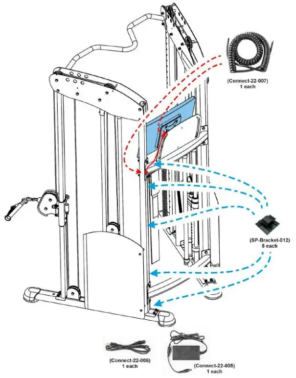 BODYCRAFT HFT Bracket HFT Pro Functional Trainer - Clip Mounts