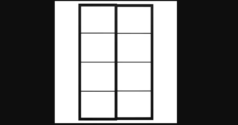 Ikea Pax Pair Of Sliding Door Frames Rail Instruction Manual