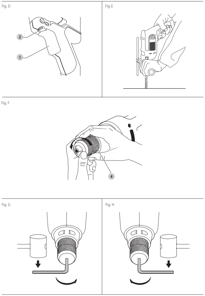 DEWALT DWD530 Speed Percussion Drill  - Figure