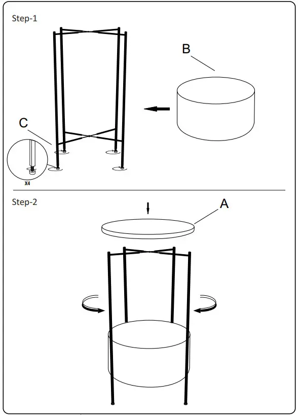 ASHLEY A4000291 Brookway Accent Table - fig 1