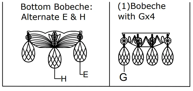 CRYSTORAMA 1061-CH-CL-MWP Traditional Crystal Five Light Mini Chandelier - ILLUSTRATION
