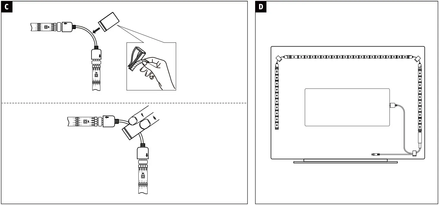 Paulmann EntertainLED USB LED Strip TV Lighting - Figure 3