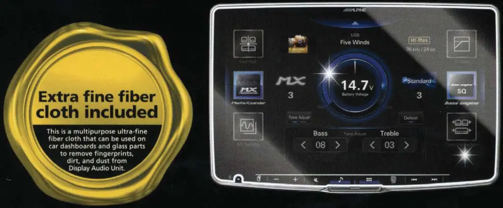 ALPINE KAE HF9DA Anti Reflective Screen 