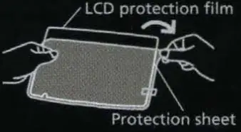 ALPINE KAE HF9DA Anti Reflective Screen - included parts 1