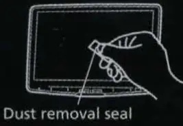 ALPINE KAE HF9DA Anti Reflective Screen - included parts 3